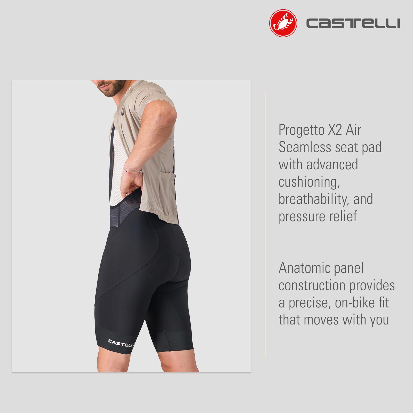 Men’s Endurance 4 Bibshort, Road Cycling Bibshorts, Seat Pad & Endurance Evolution Fabric for Long-Distance Comfort - 图片 4