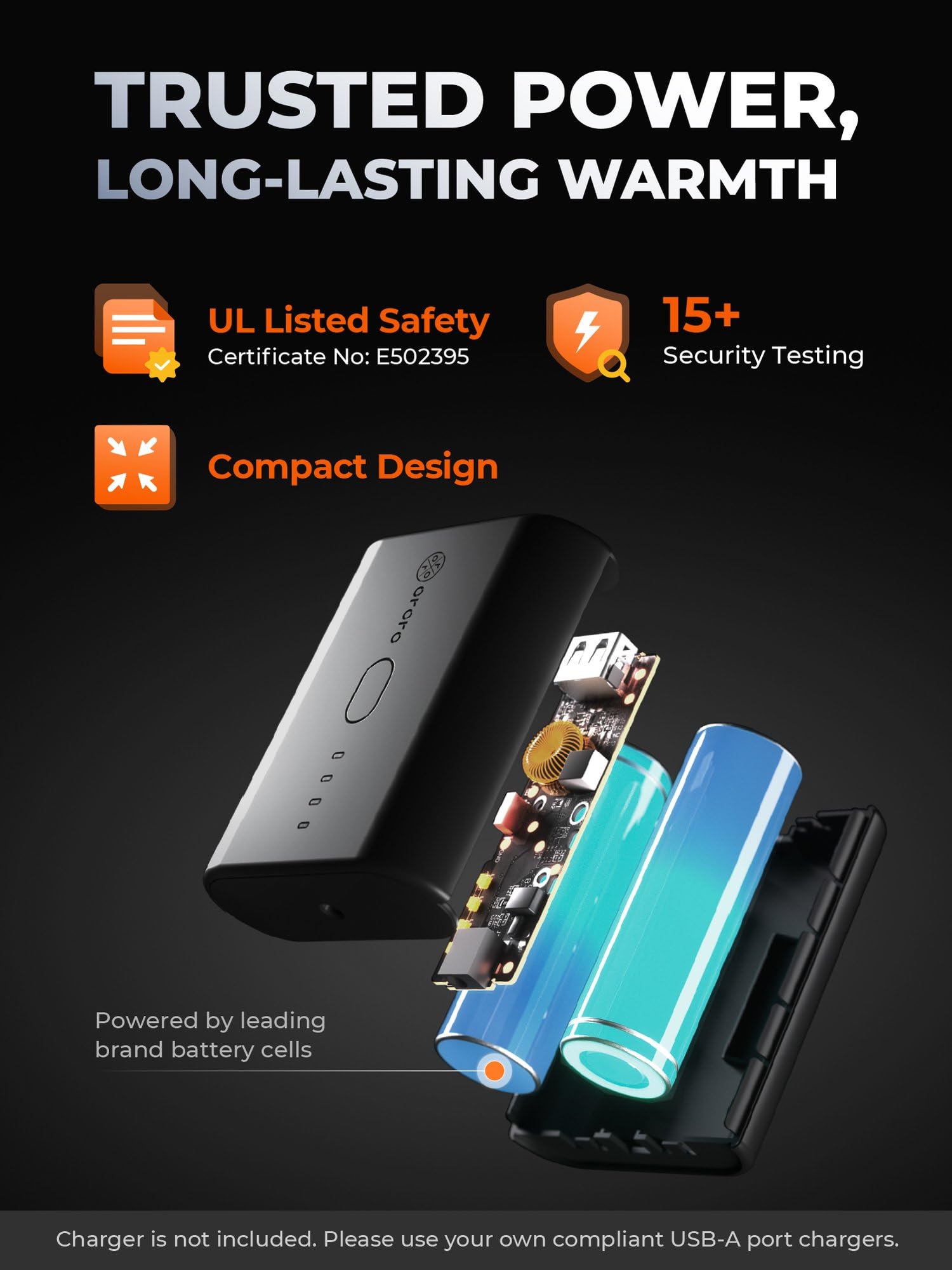 Women’s 4-Zone Fleece Heated Jacket with Heated Collar, Heating Fleece Jacket with Rechargeable Battery - 图片 5